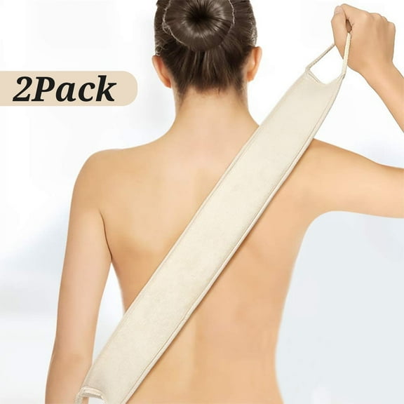 2Pcs Back Scrubber for Shower,MoHern Back Loofah Bath Scrubber Extra Long,Deep Clean & Invigorate Your Skin