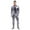 Gray, variant on Men's Shiny Bodysuit Zentai Metallic One Piece Full Body Unitard Jumpsuit Stage Clubwear Grey L