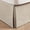 Beige, variant on Pleated Waffle Weave Bed Skirt Tailored Dust Ruffle 18 Inch Drop Easy Fit Machine Washable Brown Queen Bedding Accessories