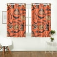 thumbnail image 2 of MKHERT Halloween Bat, Pumpkin Window Curtains Kitchen Curtain Room Bedroom Drapes Curtains 26x39 inch, 2 Piece, 2 of 3