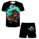 thumbnail image 3 of Nueva camiseta de Super Sonic para niños y niñas, traje con estampado de Sonic de Harajuku, camiseta + pantalones cortos, estilo callejero de moda, mangas cortas para niños, 3 of 5
