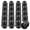 black, variant on 12mmx1.5 Wheel Lug Nuts,20pcs Black M12x1.5 Lug Nuts Closed End Cone Seat Bulge Acorn Lug Nuts 3/4 inch 19mm Hex 1.4 inch 35mm Tall Compatible with Ford Chevy Mazda Buick Chrysler Dodge
