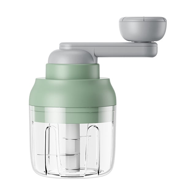 Bewildely Máquina de ajo multifuncional para cocina, alimentos, anticebolla, control manual, mango, estructura de material, fácil de Cocina y Comedor verde