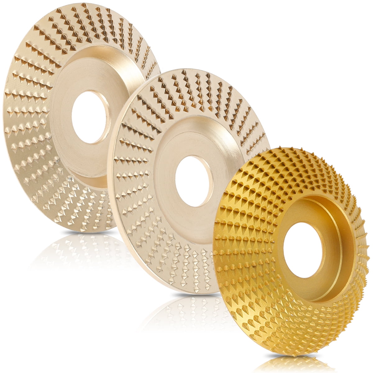 JTWEEN 3pcs Wood Carving Disc High Carbon Steel Wood Carving Wheel 85