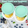 thumbnail image 3 of 2Pcs Silicone Lid for Dash Ice Cream Maker Mug, Bowl Covers Compatible with Dash My Mug Ice Cream Maker Bowl, Reusable Silicone Ice Cream Storage Lids Freezing or Heating(Blue, 2pcs), 3 of 5