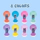 thumbnail image 4 of Set de esmaltes de uñas Townley Girl Disney Stitch, 8 unidades, más de 3 años, 4 of 9