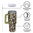 thumbnail image 3 of Camouflage 40oz Tumbler– Stainless Steel Insulated Tumbler with Handle and Straw, Large Capacity Travel Cup for Hot & Cold Drinks, 3 of 6