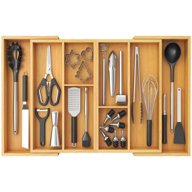 Organizador de utensilios Lifewit, grande, ampliable, 54,4 a 91,4 cm de ancho