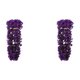 thumbnail image 1 of LKWLPD 2 piezas de flores artificiales vívidas colgantes ramo de orquídeas artificiales flores colgantes violetas artificiales pared glicina cesta colgante guirnalda decoración del hogar exterior, 1 of 6