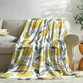 thumbnail image 4 of Sowide Lemon Blanket, Yellow Throw Blanket for Fruit Lovers, Soft Lightweight Lemon Flowers Flannel Blanket, Cozy Fleece Blankets Gifts for Kids, Boys, Girls, Women, Couch, Bed, Living Room(30"x40"), 4 of 8