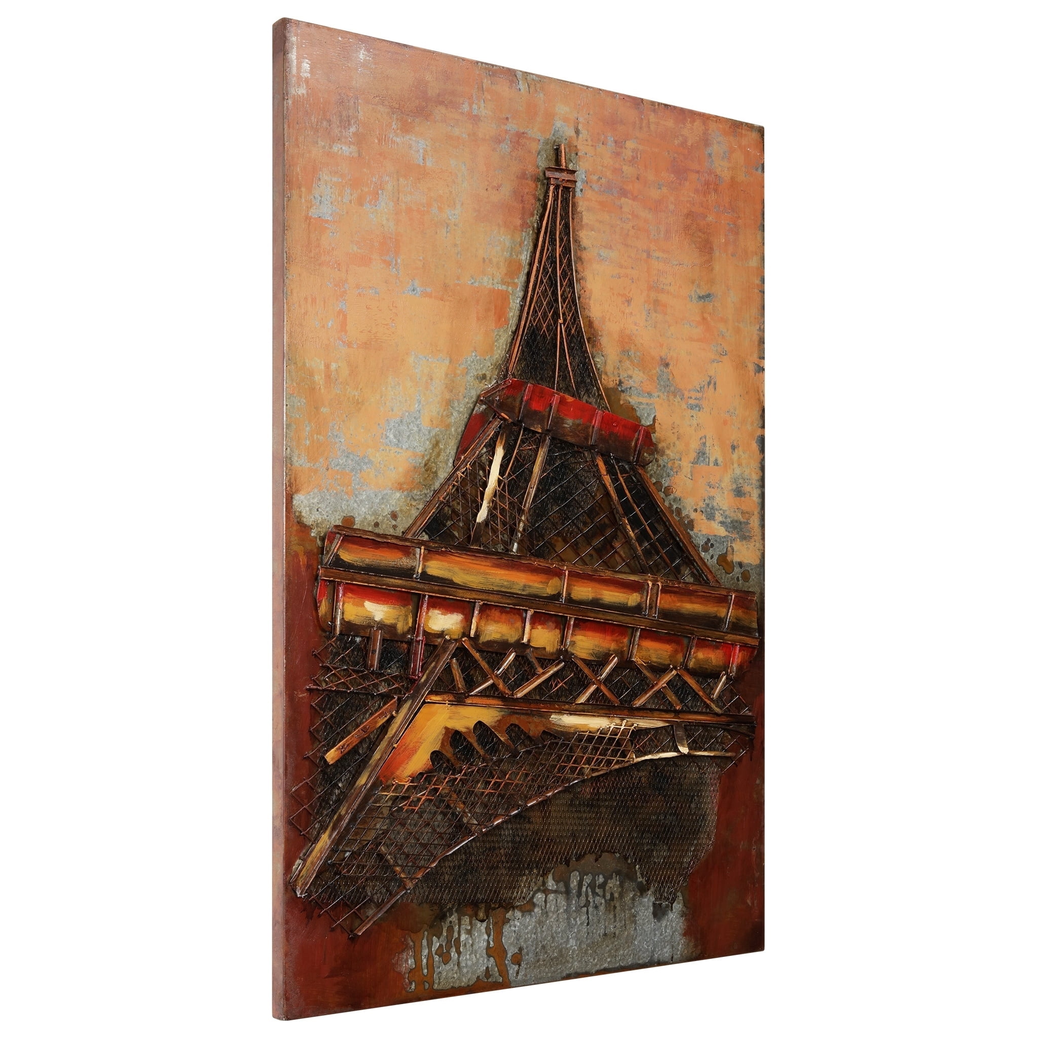 Empire Art "Eiffel Tower I" Mixed Media Iron Hand Painted 3D Wall Decor