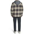 thumbnail image 4 of Men's Levi's® Plaid Fleece Hooded Shirt Jacket Color: Red Gold Plaid Size: XXL, 4 of 4