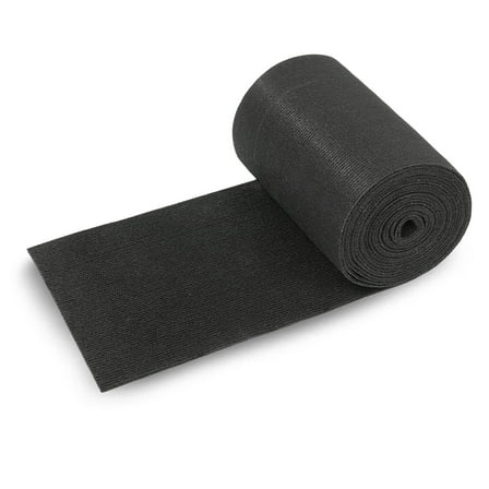 12" x 25ft Boat Trailer Bunk Carpet Outdoor Ribbed Marine Bunk Carpet Fit For Boat Trailer Runners Black