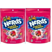 Nerds Gummy Clusters Candy (8oz, pack of 2) - Colorful, crunchy candy clusters with a gummy texture.