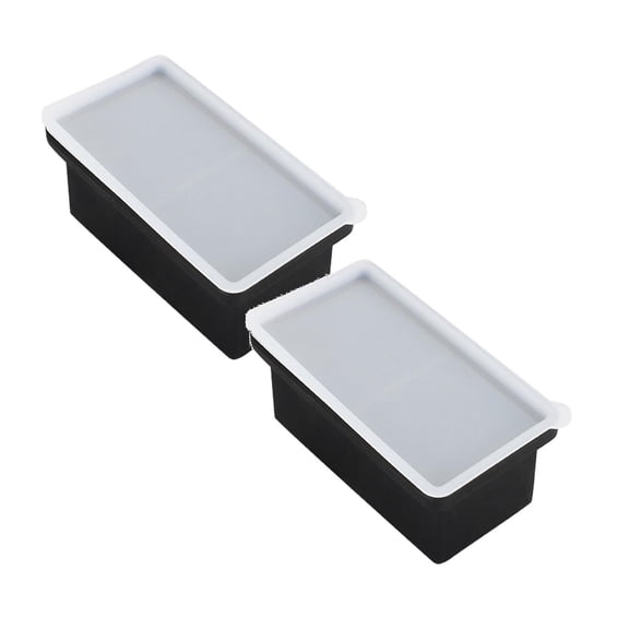 2Pcs Silicone Freezer Tray With Lid Soup Freezer Container 2 Cup Extra Large Ice Cube Tray Makes 2 250Ml Portions Cubes For Freezing Soup Stews Sauces. Ice Cube Mold