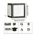 thumbnail image 1 of SIfdSeng Get it Fast 2026 Graduation Party Decoration Set Black Balloon Boxes with Letters Shining Photo Props Decoration, 1 of 8