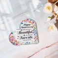 thumbnail image 5 of Marriage Gifts Wedding Souvenir Gifts Acrylic Heart-Shaped Plaques Decorative Gifts For Couples' Parents Husbands And Wives - Every Love Story Is Beautiful But Ours Is My Favourite Love You Forever, 5 of 6