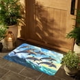 thumbnail image 4 of Crystal Velvet Dolphins Floor Mat for Men Water-Absorbent Door Mat for Women Non-Slip Entryway Mat Bathroom Rug Polyester 50X80Cm, 4 of 6