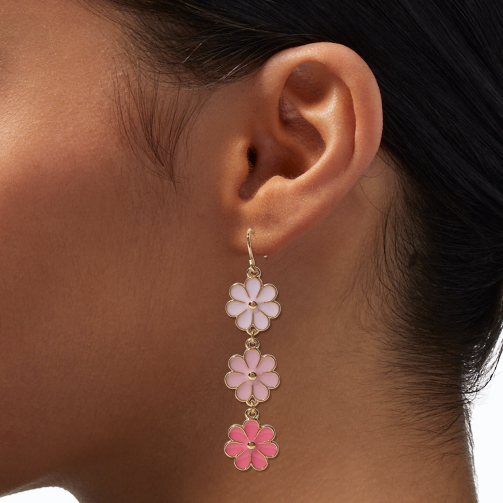 Claire's - Brandclub - Teen Girls Gold and Pink Ombre Flower Power
