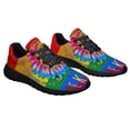 thumbnail image 6 of Be Kind Hippie Peace Sign Sunflower LGBT Shoes Sneakers Black Size 8, 6 of 7
