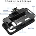 thumbnail image 3 of CoverON Apple iPhone 12 Pro Max Case (6.7"), KickStand Ring Loop Holder Rugged Phone Cover Magnetic Slide Stand, Black, 3 of 9