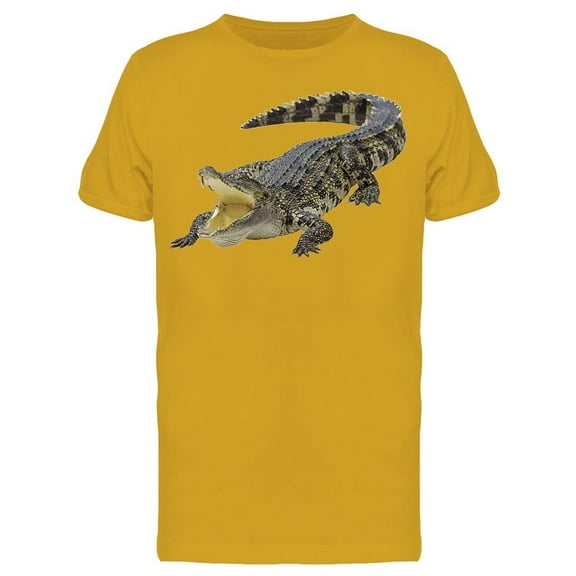 Angry Crocodile W/Open Mouth T-Shirt Men -Image by Shutterstock, Male Large
