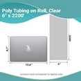 thumbnail image 4 of Clear Poly Tubing Roll 6" x 2200' Heavy-Duty Plastic Tubing Rolls 2 mil, 4 of 7