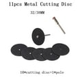 thumbnail image 2 of 11Pcs 32/38mm Metal Resin Cutting Disc Circular Saw Blade Grinder Rotary Tool, 2 of 3