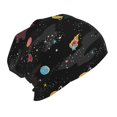 thumbnail image 2 of Xecao Galaxy Print Beanie Hat Toddler Girls Boys, Baby Hats Winter Warm Knitted Thermal, Kids Winter Caps, 2 of 7