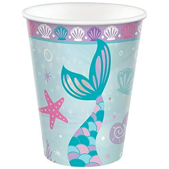 Shimmering Mermaids 9Oz Cups (8)