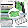 thumbnail image 4 of Nylon Fish Mouth Pencil Case with Large Capacity Zipper Pencil Pouch Green Ink Splatter Pattern Pencil Bag Organizers, 4 of 7