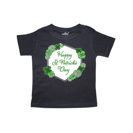 

Inktastic Happy St. Patrick s Day Clovers Gift Toddler Boy or Toddler Girl T-Shirt