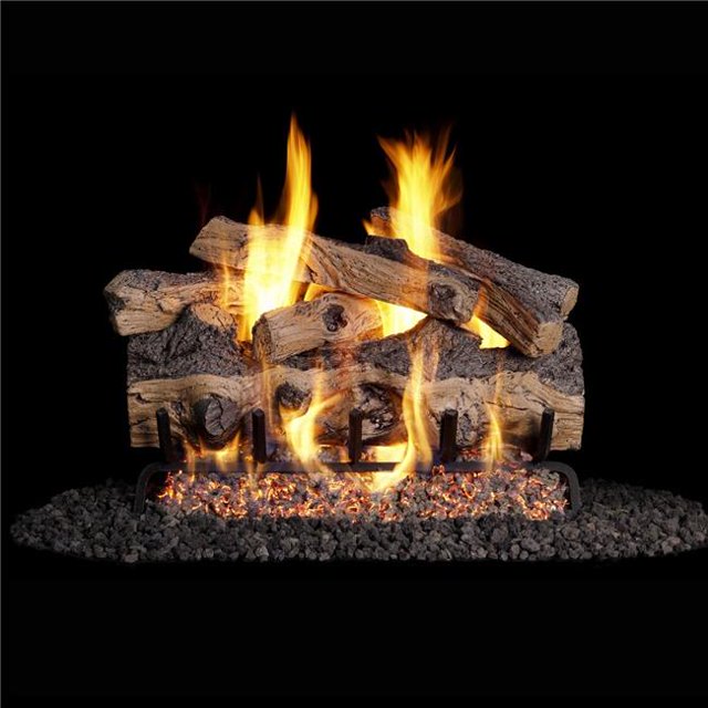 Products 36 in. Gnarled Split Oak Vented Log Set