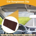 thumbnail image 2 of Clip para gafas de sol de coche Unique Bargains, soporte universal para gafas de sol en el parasol del coche, cuero rojo 32x16cm 1 Pcs, 2 of 7