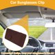 thumbnail image 2 of Clip para gafas de sol de coche Unique Bargains, soporte universal para gafas de sol en el parasol del coche, cuero rojo 32x16cm 1 Pcs, 2 of 7