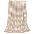 thumbnail image 2 of Balery Brown Gingham Manta de Felpa Suave y Acogedora – Cobija de Franela Aterciopelada para Cama, Lavable y Cálida para Sofá, Mascotas, Transpirable-60"x50", 2 of 7