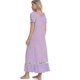 thumbnail image 3 of Womens Short Sleeve Sleepshirt Scoopneck Cute Nightdress 26s, 3 of 4