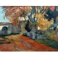 thumbnail image 2 of Gauguin, Paul 32x26 Black Ornate Wood Framed with Double Matting Museum Art Print Titled - LAllee des Alyscalps Arles, 2 of 4