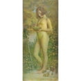 thumbnail image 2 of Newton A. Wells 10x18 Gold Ornate Wood Frame and Double Matted Museum Art Print Titled - Spring (1913), 2 of 4