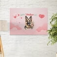 thumbnail image 2 of Happy Valentine's Day German Shepherd holding flowers Horizontal Matte Canvas Poster Alsatian Dog Lover Gifts Wall Art Home Decor - 3005, 2 of 5