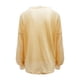 thumbnail image 5 of Blusa de encaje con cuello en V y botones de manga completa para mujer, informal, holgada, de verano, a la moda Fridja  ghj987+2041, 5 of 7