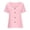 Pink, variant on ZKCCNUK Womens Tops Fashion Summer Short Sleeve Round-Neck Solid Casaul Tops T-shirt