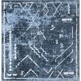 thumbnail image 4 of Unique Loom Kamala Washable Collection Area Rug - Tribal (7' 10" Square Navy Blue/Gray), 4 of 9