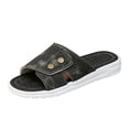 thumbnail image 3 of Sandals Women Denim Flat Comfortable Sandals Non-Slip Walking Slippers Non-Slip, 3 of 5