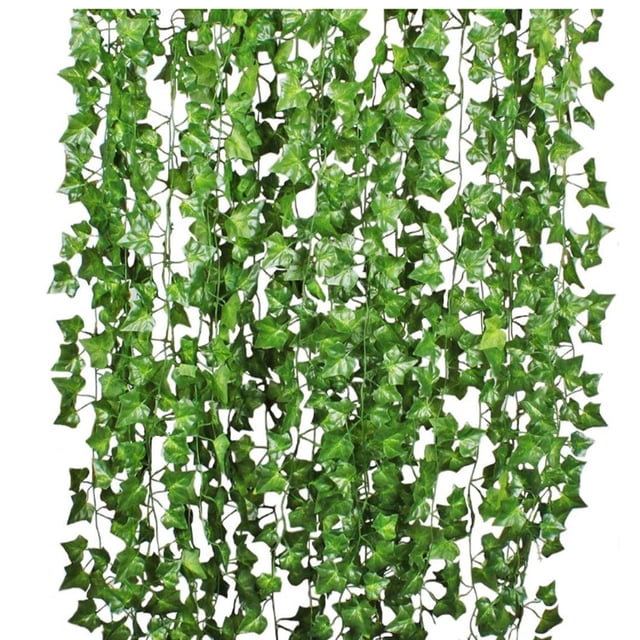 Flores artificiales, vegetación, plantas colgantes falsas, guirnalda de hojas, colgante para boda, fiesta, jardín, oficina al aire libre, decoración de pared