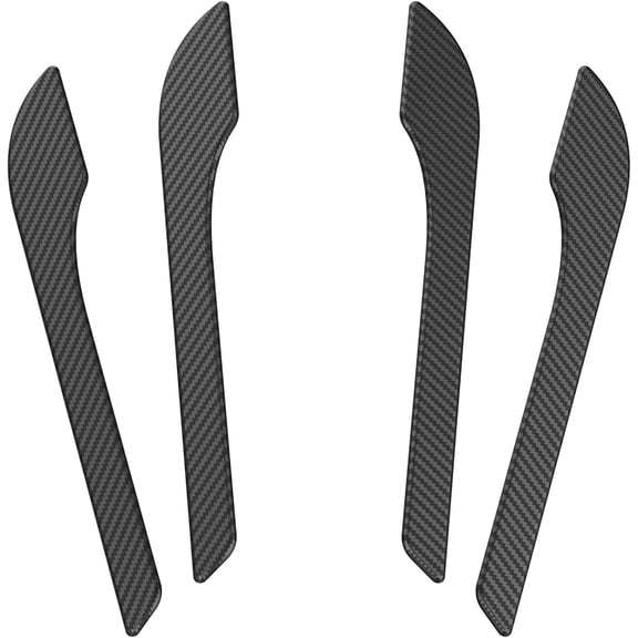 Tesla Model 3/Y 2017-2022 ABS Carbon Fiber Texture Door Handle Cover Decal Sticker Wrap Protector Shell Matte Black
