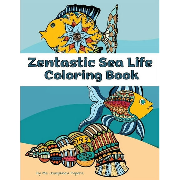 Zentastic Sea Life Coloring Book, (Paperback)