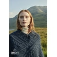 thumbnail image 2 of Aran Poncho Merino Wool Cable Knitted Women's Cape Made in Ireland, One Size, 2 of 5
