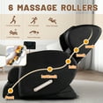 thumbnail image 3 of HOSAUNA Massage Chair Recliner with Zero Gravity with Full Body Air Pressure ，Black, 3 of 7
