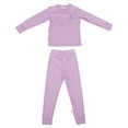 thumbnail image 1 of 1 juego de ropa interior térmica para niños, pijama térmico de color sólido, pijama térmico de manga larga, pijama térmico cálido para niñas, pijama de invierno, 1 of 7